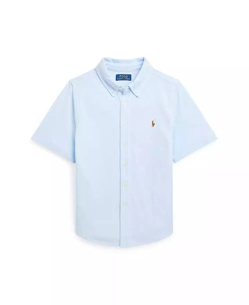 Ralph Lauren Big Boys Knit Oxford Short-Sleeve Shirt 1