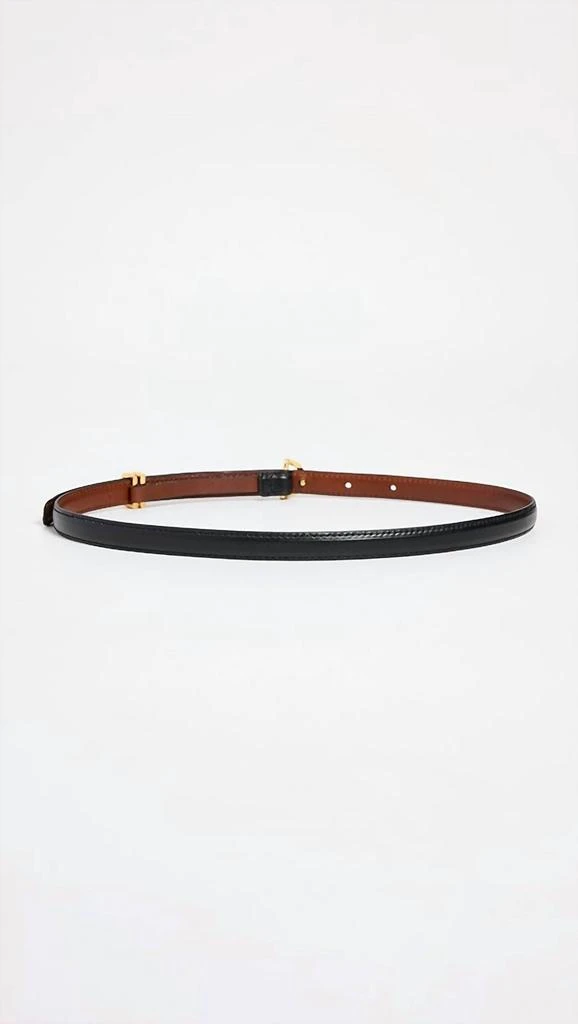 FRAME Women's Petit Crescent Belt In Black 2