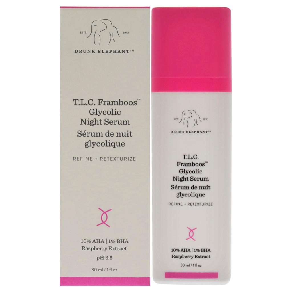 Drunk Elephant T.L.C. Framboos Glycolic Night Serum by  for Unisex - 1 oz Serum