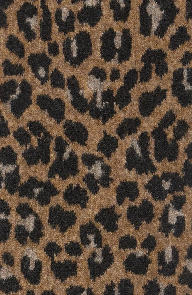 ALL SAINTS Leopard Print Fuzzy Scarf 2
