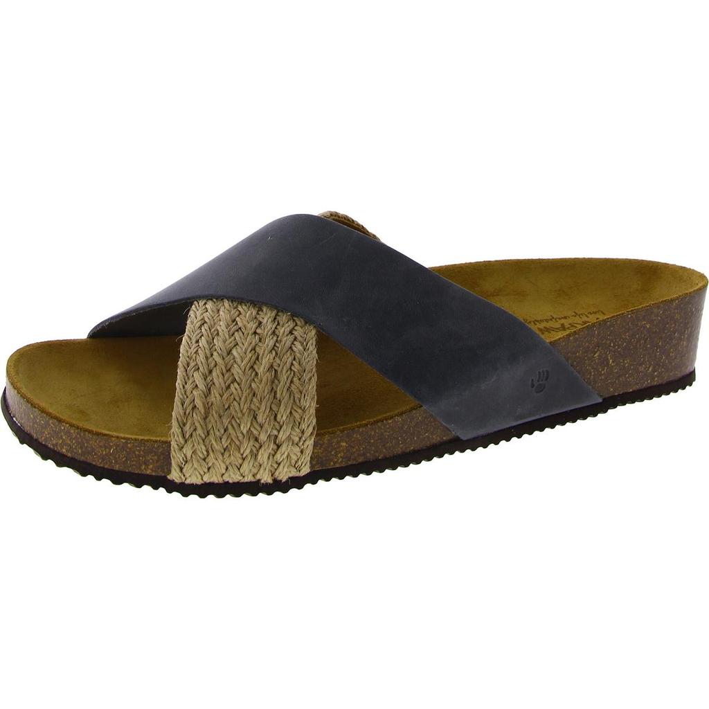 Bearpaw Valentina Womens Leather Padded Insole Footbed Sandals