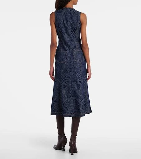 ETRO Printed denim midi dress 3