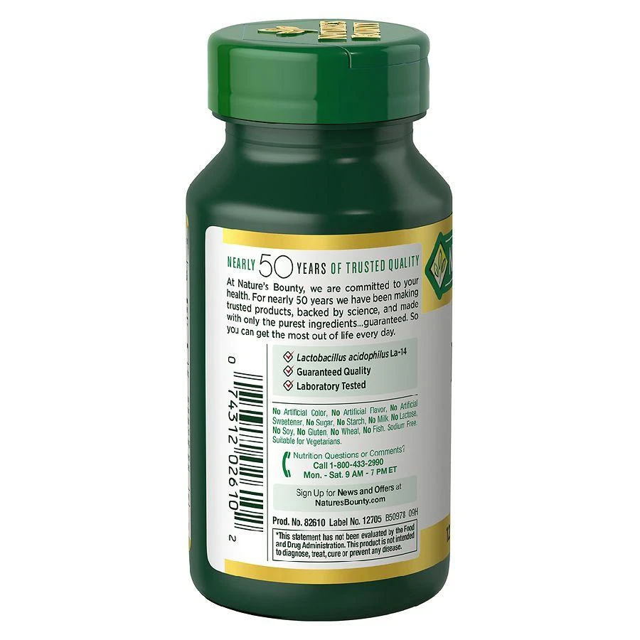 Nature's Bounty Acidophilus Probiotic Tablets 2
