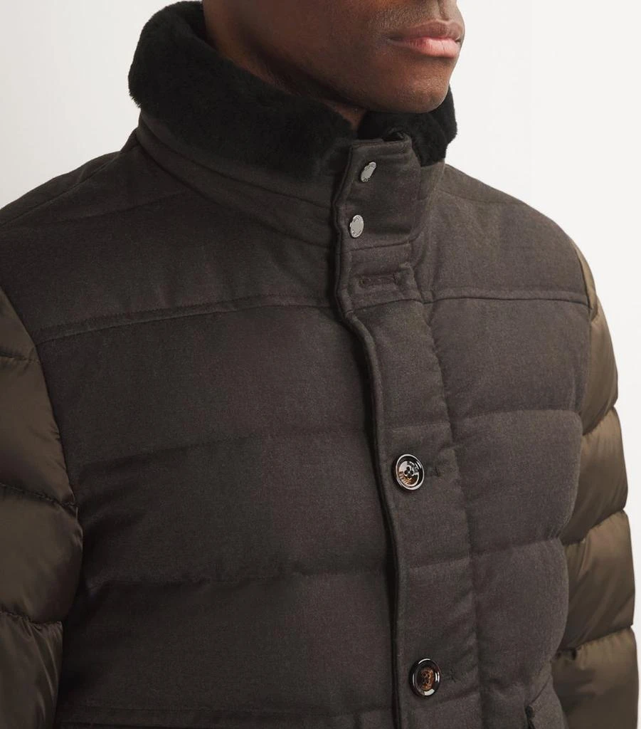 MOORER Fur-Trim Fantoni Down Jacket 6