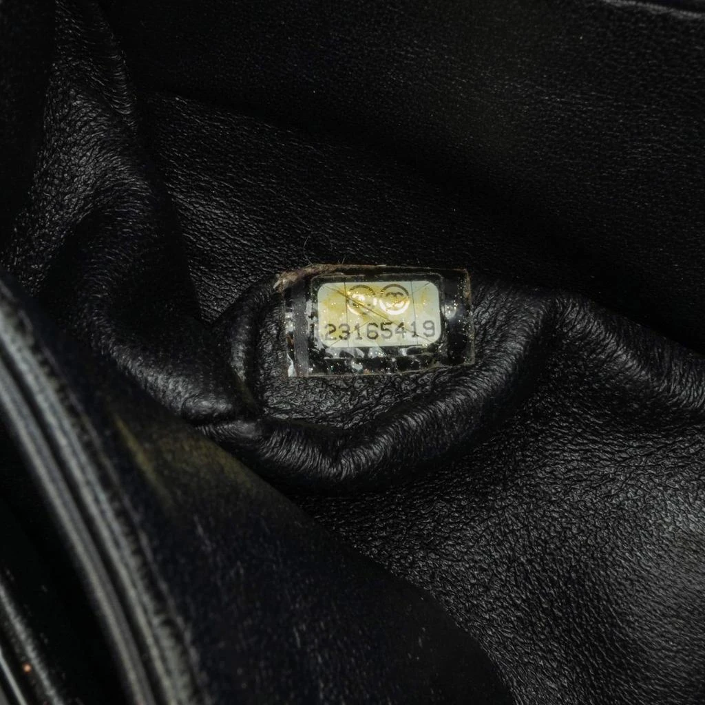 Chanel Chanel Black Patent Leather Classic Double Medium Flap Bag 9