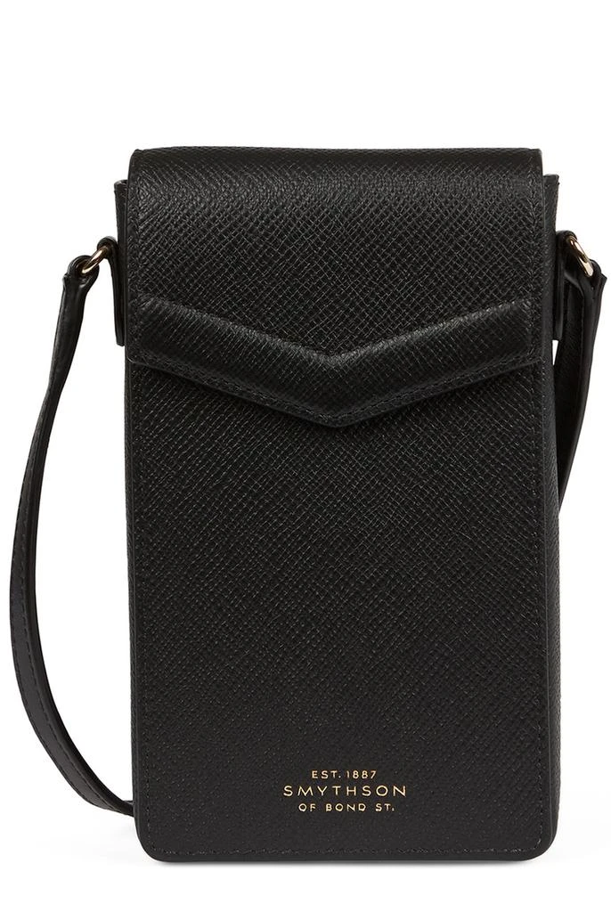 SMYTHSON Envelope phone case crossbody in panama 1