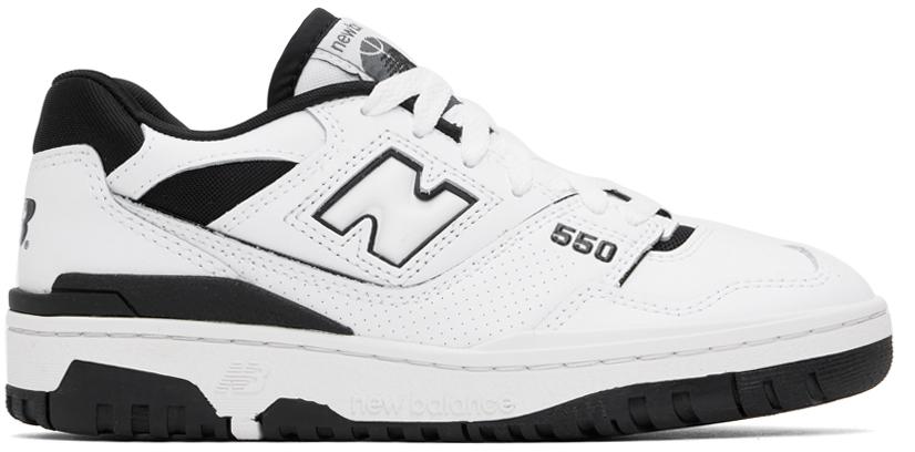 New Balance White BB550 Sneakers