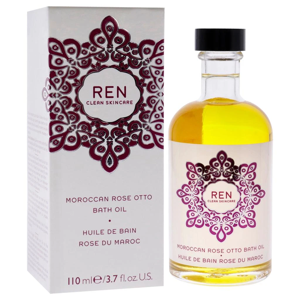 REN Clean Skincare Moroccan Rose Otto Bath Oil by  for Unisex - 3.7 oz Oil 3
