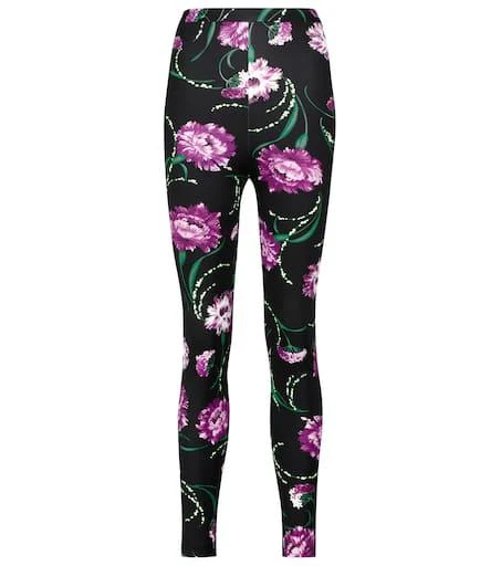 Rodarte Floral-printed high-rise leggings 1