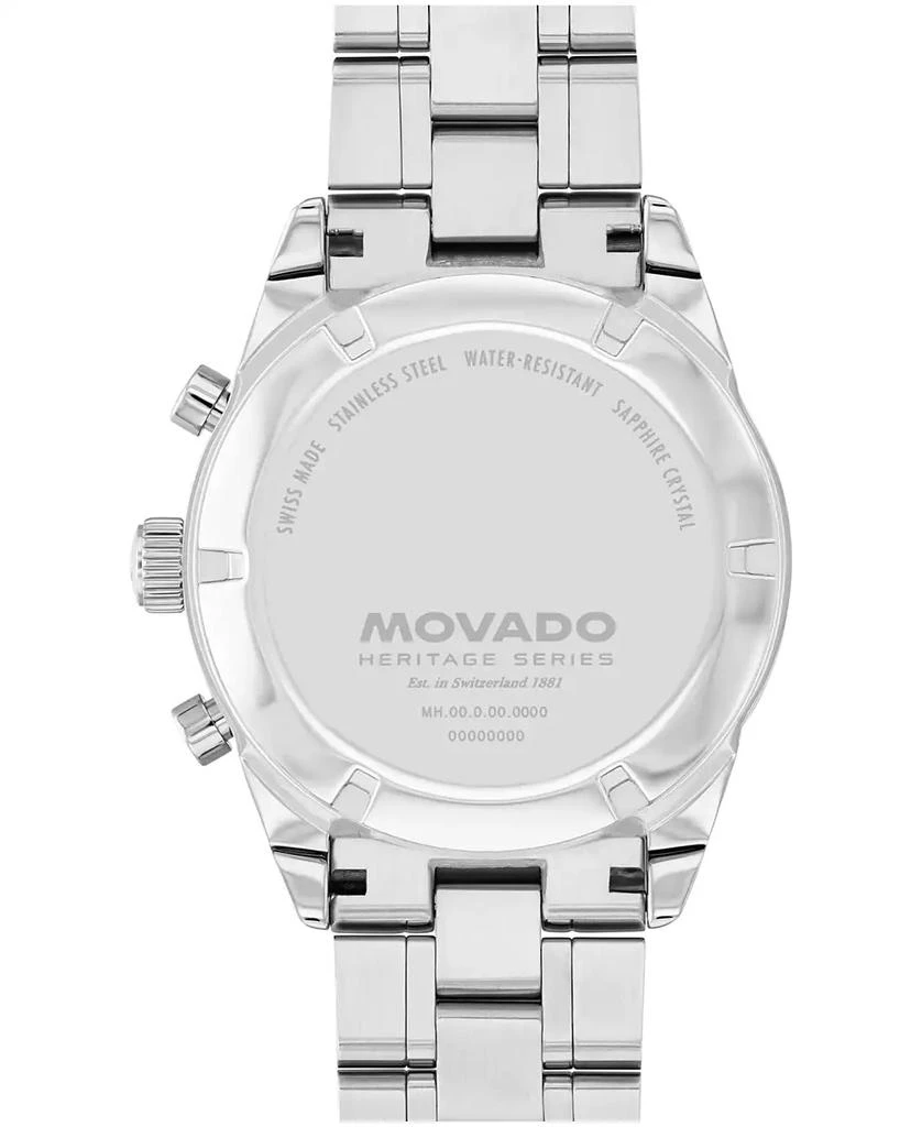 Movado Men's Calendoplan S Swiss Quartz Chrono Stainless-Steel Watch, 42mm 3