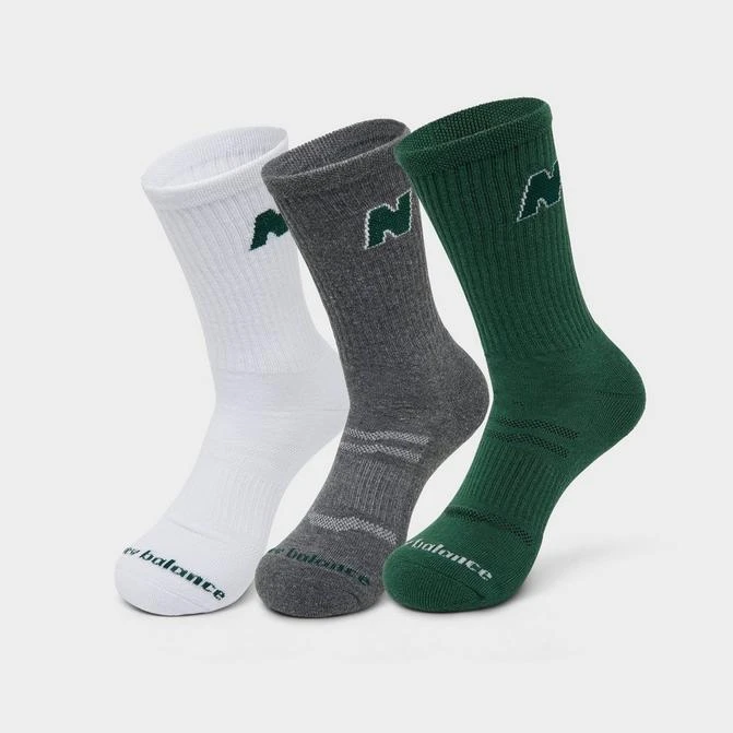 New Balance New Balance N Logo Crew Socks (3-Pack) 1
