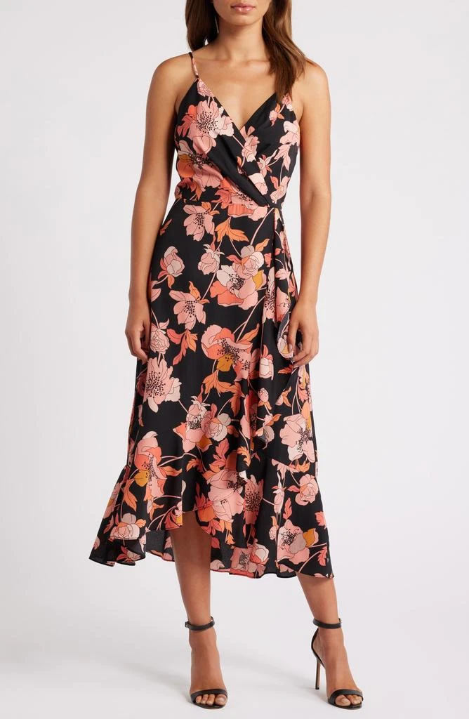 Chelsea28 Faux Wrap Midi Dress 1