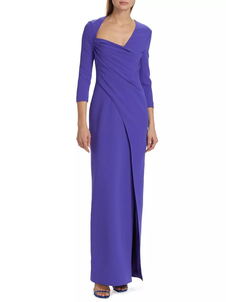 Safiyaa Ayanna Draped Crepe Gown 3