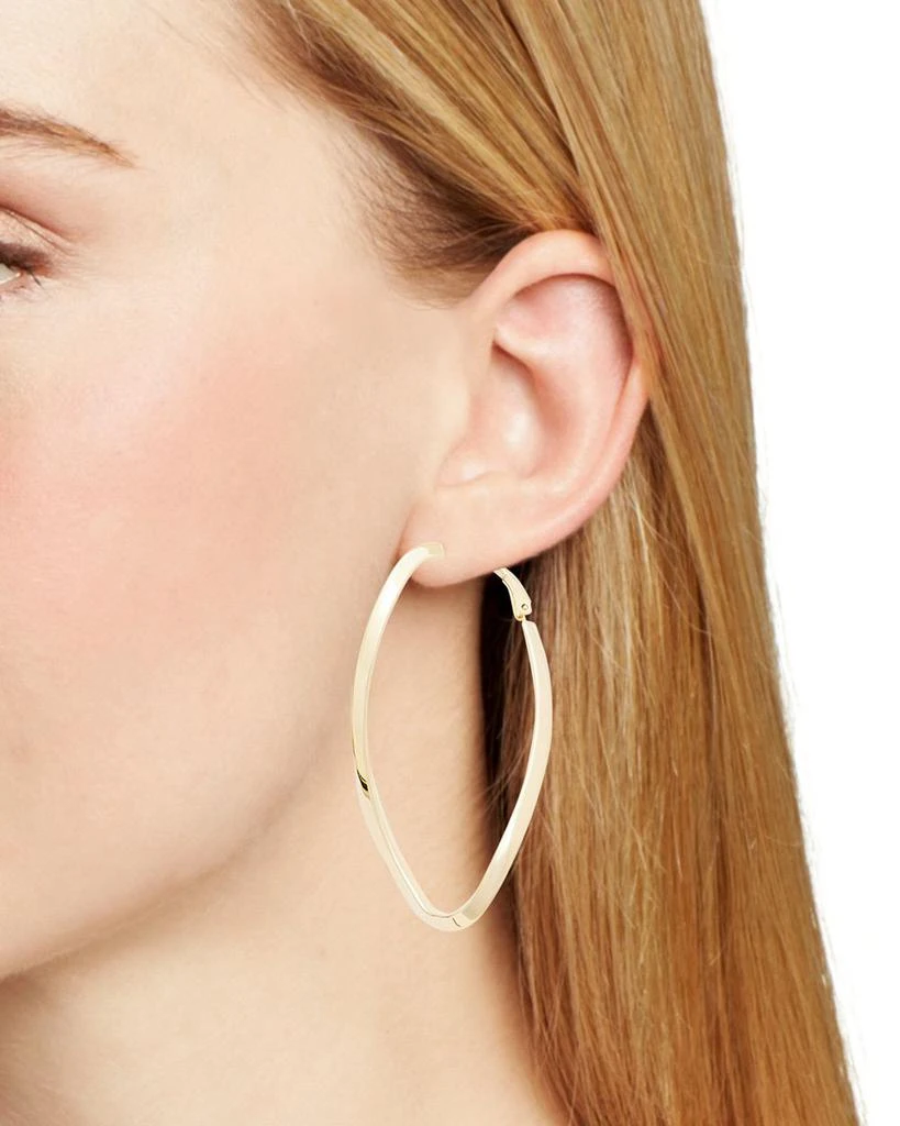 Jennifer Zeuner Alex Polished Twist Large Hoop Earrings 2