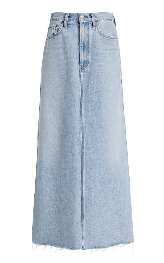 Agolde Agolde - Hilla Denim Maxi Skirt - Light Wash - 28 - Moda Operandi