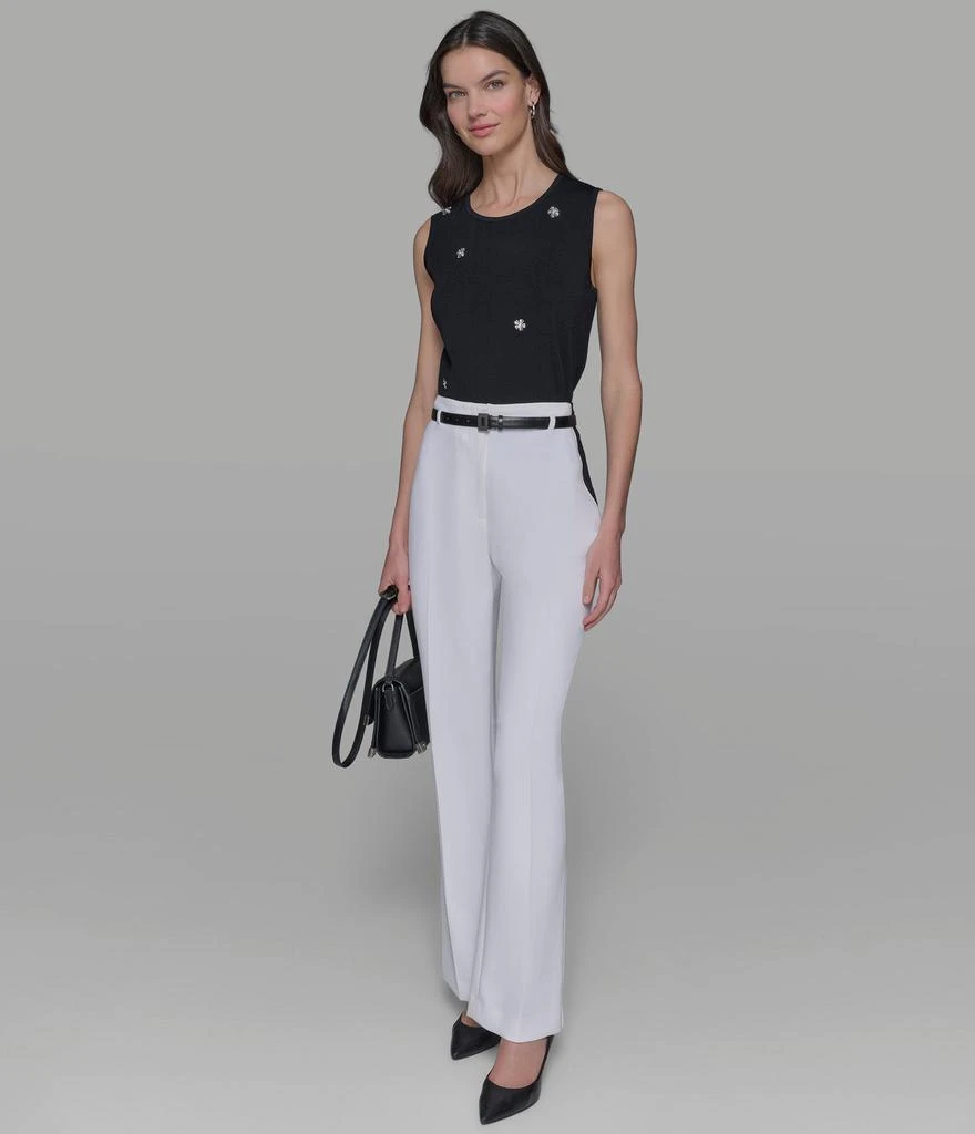 Karl Lagerfeld Paris BELTED WIDE LEG TROUSER 5