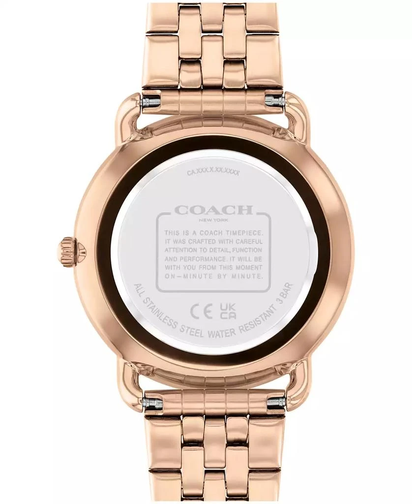 Coach Women's Elliot Rose Gold-Tone Stainless Steel Bracelet Watch 36mm 3