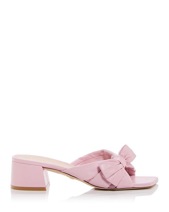 Stuart Weitzman x Sofia Richie Grainge Women's Sofia 45 Slip On Bow Sandals