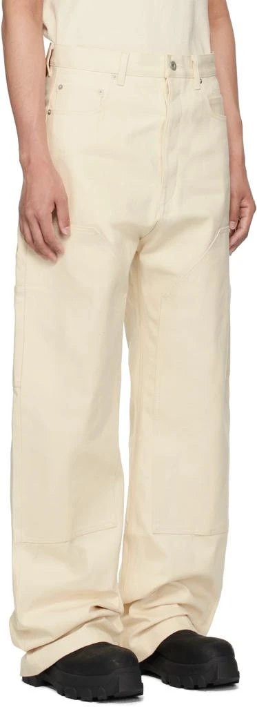 Rick Owens Off-White Hollywood Double Knee Geth Cut Jeans 2