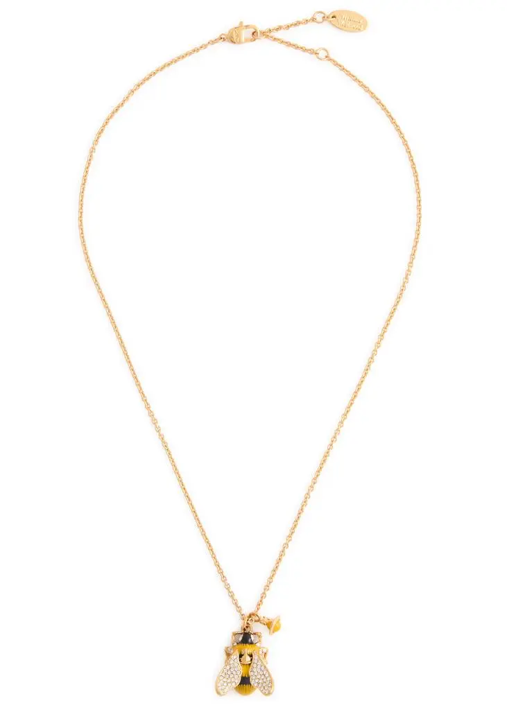 Vivienne Westwood Bumble Bee embellished necklace 3