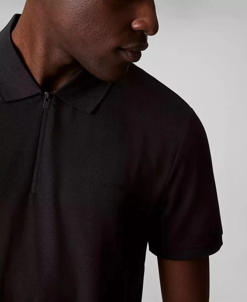 Calvin Klein Men's Athletic Tech Zip Polo Shirt 5