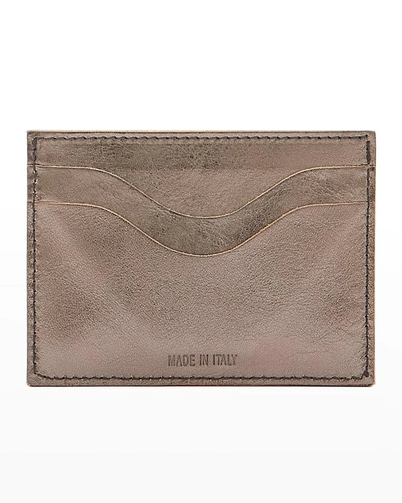 Il Bisonte Salina Metallic Leather Card Case 3