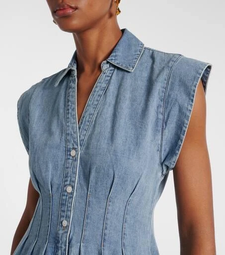 VERONICA BEARD Ruben denim midi dress 4