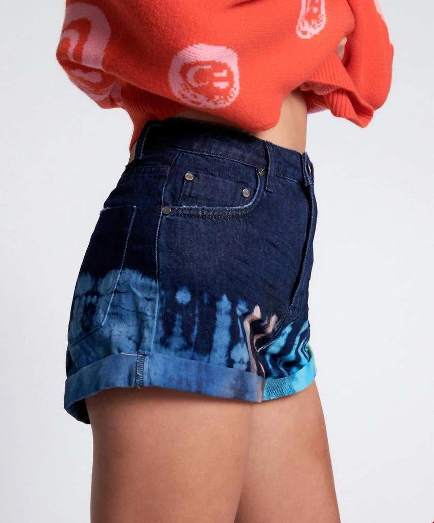 One Teaspoon One Teaspoon - Paint Dip High Waist Denim Shorts 3