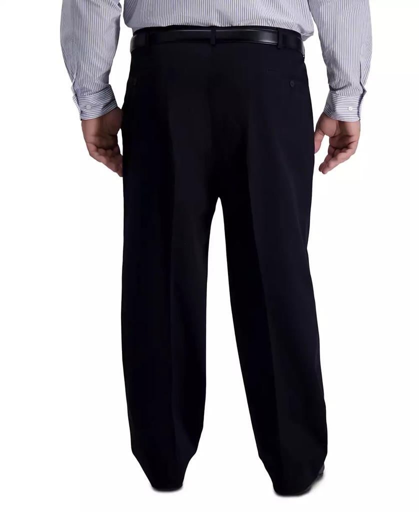 Haggar Men's Big & Tall Iron Free Premium Khaki Classic-Fit Pleated Pant