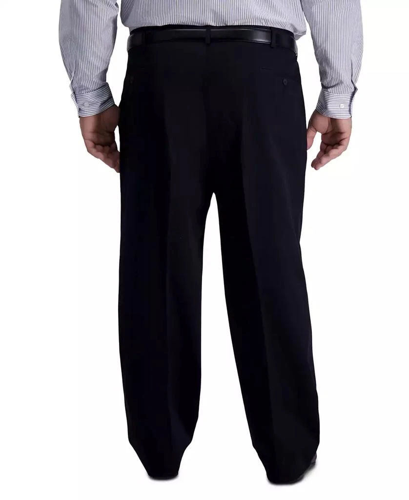 Haggar Men's Big & Tall Iron Free Premium Khaki Classic-Fit Pleated Pant 2