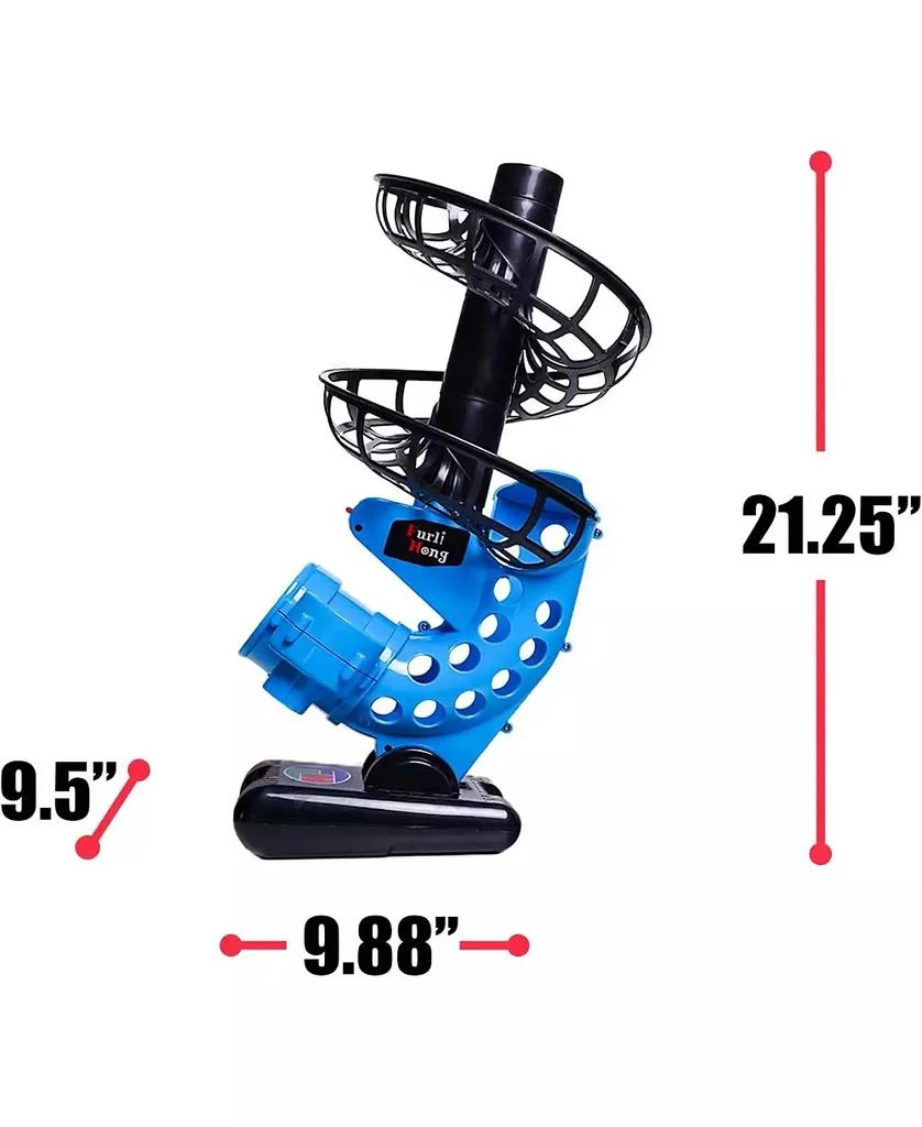 Furlihong Portable Baseball Pitching Machine with Bat and 12 Training Balls Battery Powered with 3 Adjustable Launch Angles for Kids and Beginners 5