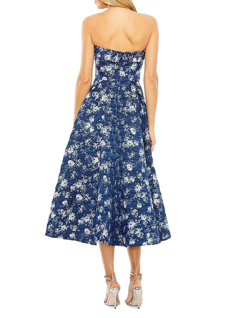 Floral Brocade Midi-Dress  On Sale Now with Up to 25% Off | Discover  Exclusive Deals & Savings at BeyondStyle  Authentic Mac Duggal  women's|aapi-owned or founded|modern|strapless|fit & flare|Women's|midi -length|floral|women's apparel|dresses ...