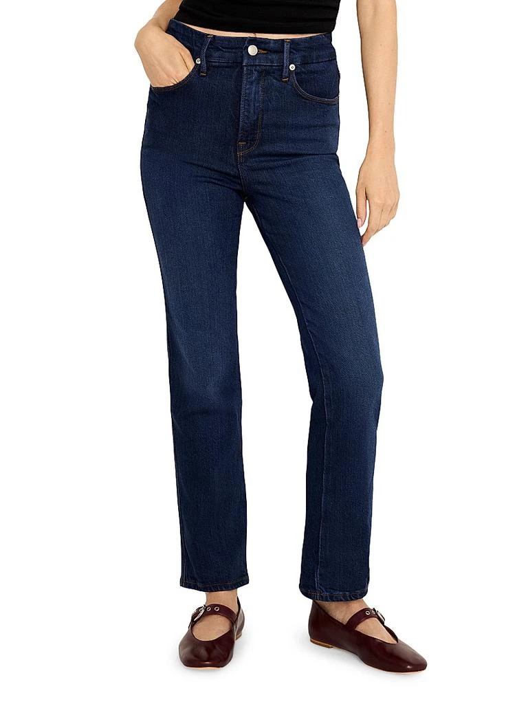 Good American Soft Tech Good Curve Straight Jeans 3