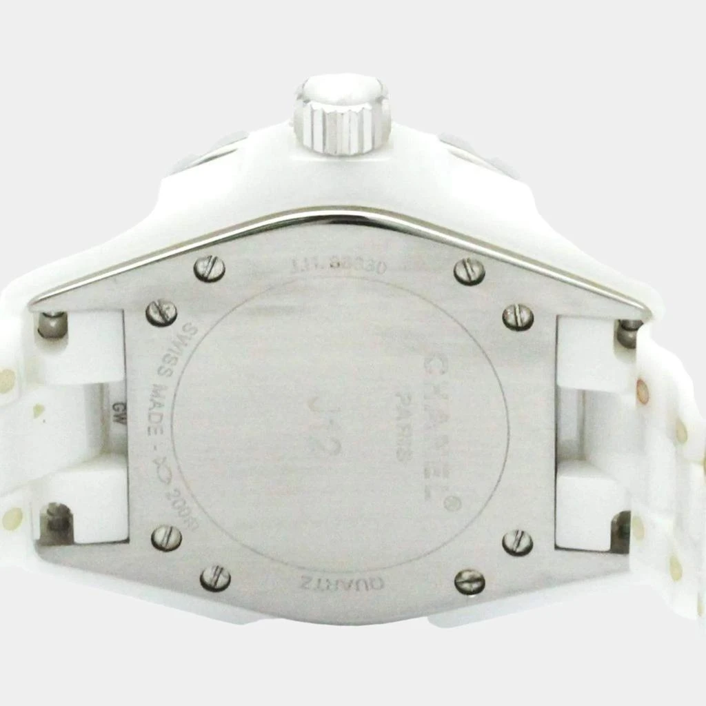 Chanel Chanel White Ceramic J12 H0968 Quartz Women's Wristwatch 33 mm 5