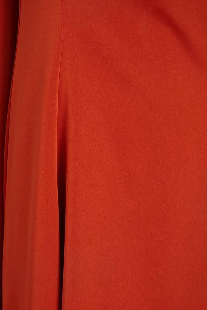 HALSTON Genevieve draped satin gown 4
