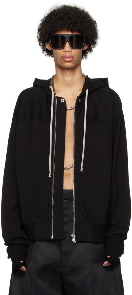 【Rick Owens】Porterville Hustler フーディ Rick Owens Black Porterville Hustler Hoodie - Hoodies