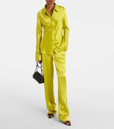 Joseph Brunel silk satin blouse 6