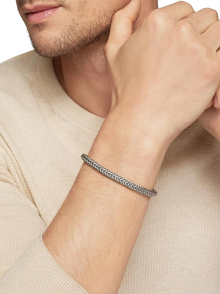 David Yurman Chevron Bead Bracelet in Sterling Silver, 6mm 8