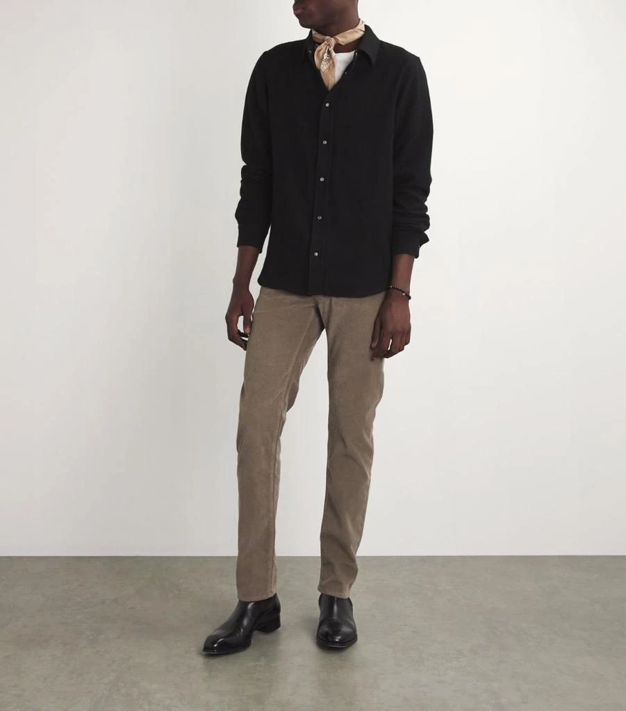 GOD'S TRUE CASHMERE Unisex Cashmere and Black Sandstone Gauze Shirt 2