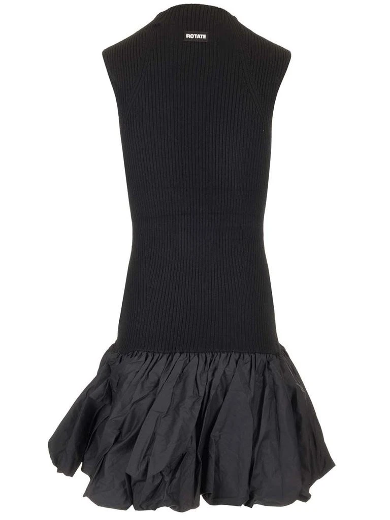 ROTATE Birger Christensen Black Mini Knitted Dress 2