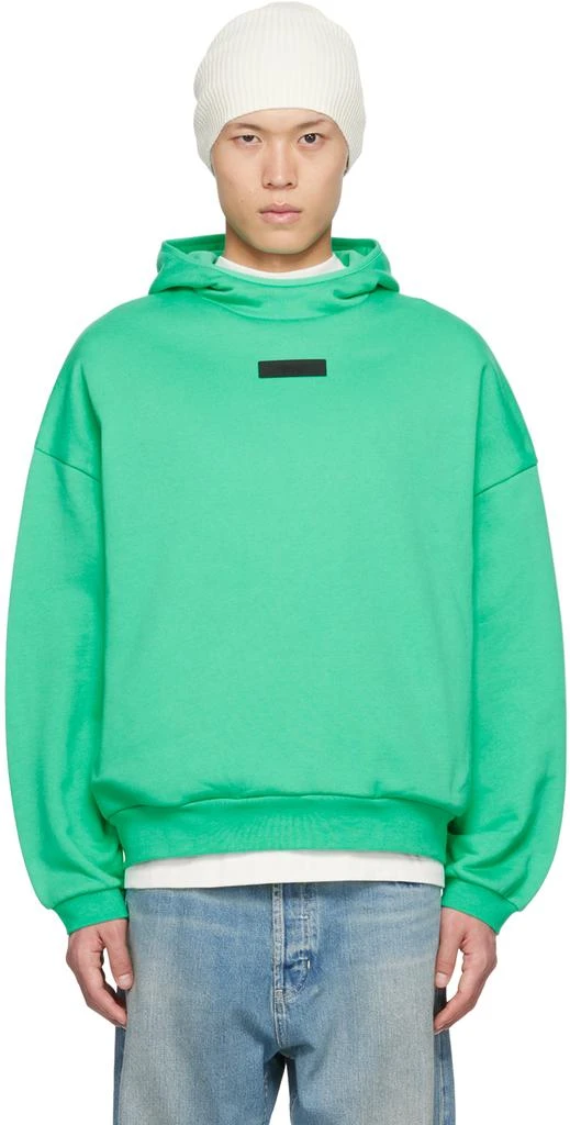 Fear of God ESSENTIALS Green Pullover Hoodie 1