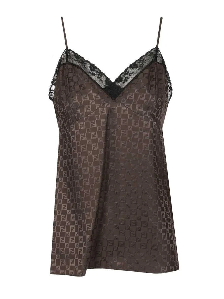 Fendi Fendi FF Jacquard Satin Top 1