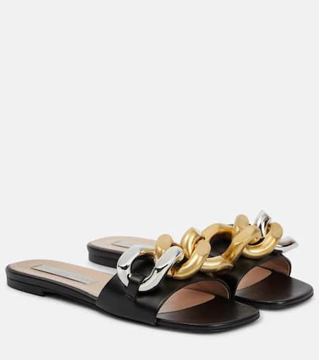 Stella McCartney Falabella faux leather slides 1