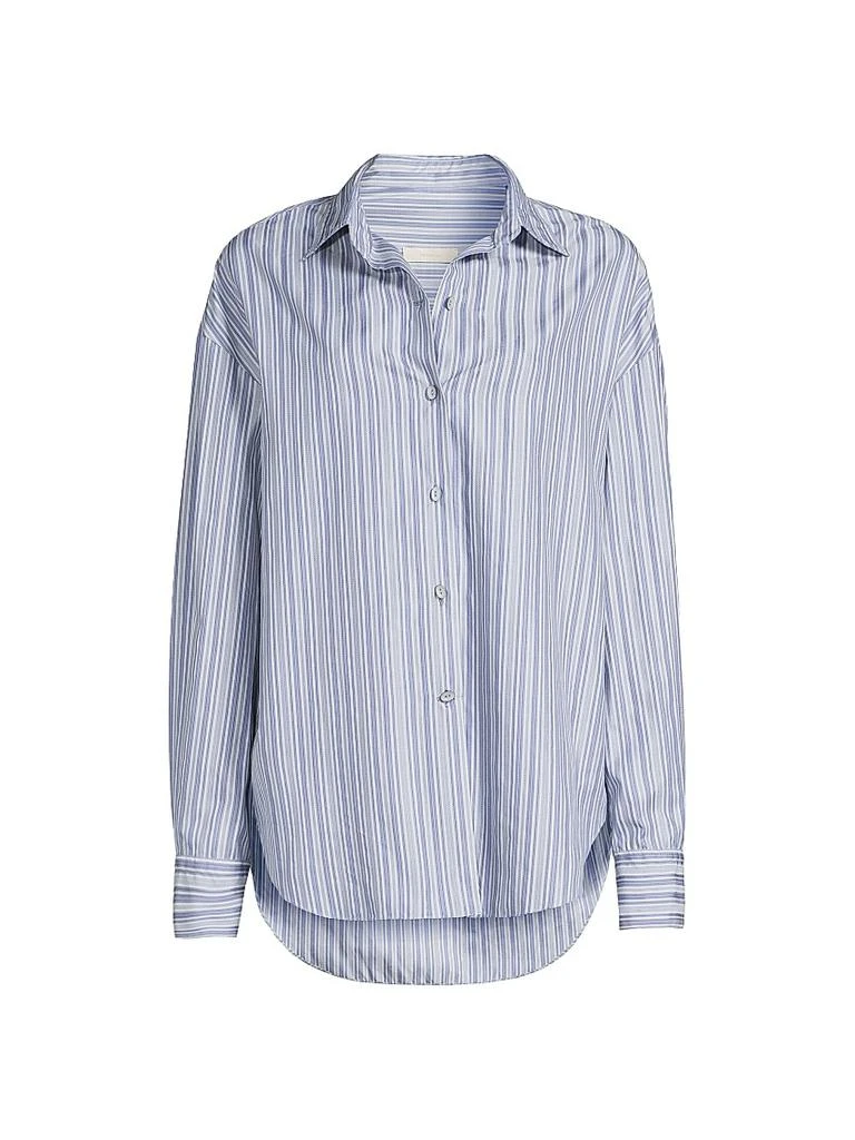 Faithfull the Brand En Vau Striped Cotton Button-Front Shirt 1