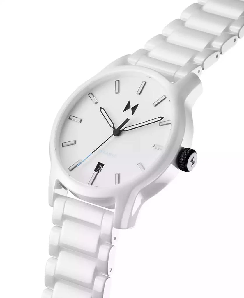 MVMT Men's Classic II White Ceramic Bracelet Watch ,44mm 3