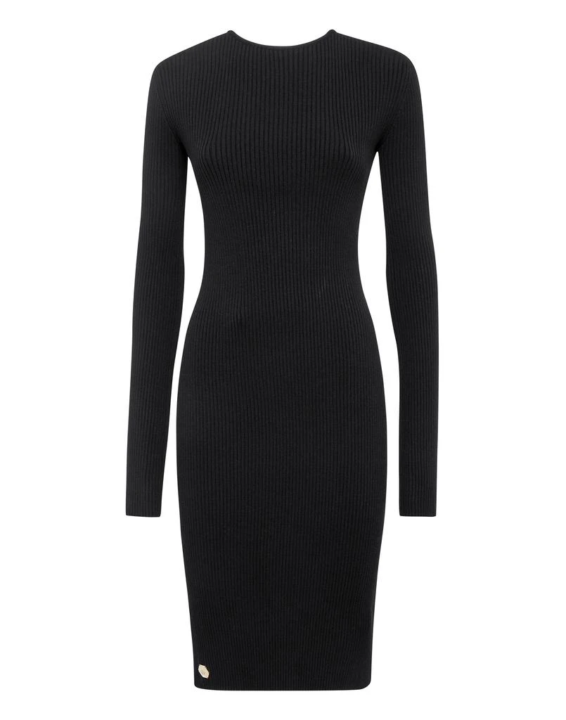 Philipp Plein Knit Midi Criss Cross Dress 1