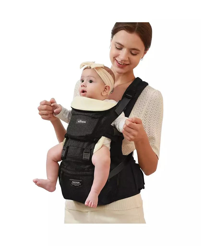 Sunveno 3-in-1 Ergonomic Hip Seat Baby Carrier for Newborns to Toddlers