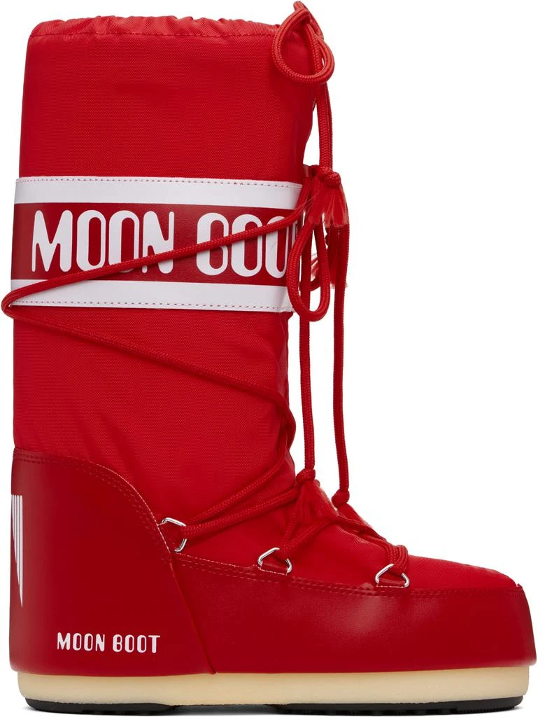 Moon Boot Red Icon Nylon Boots 1