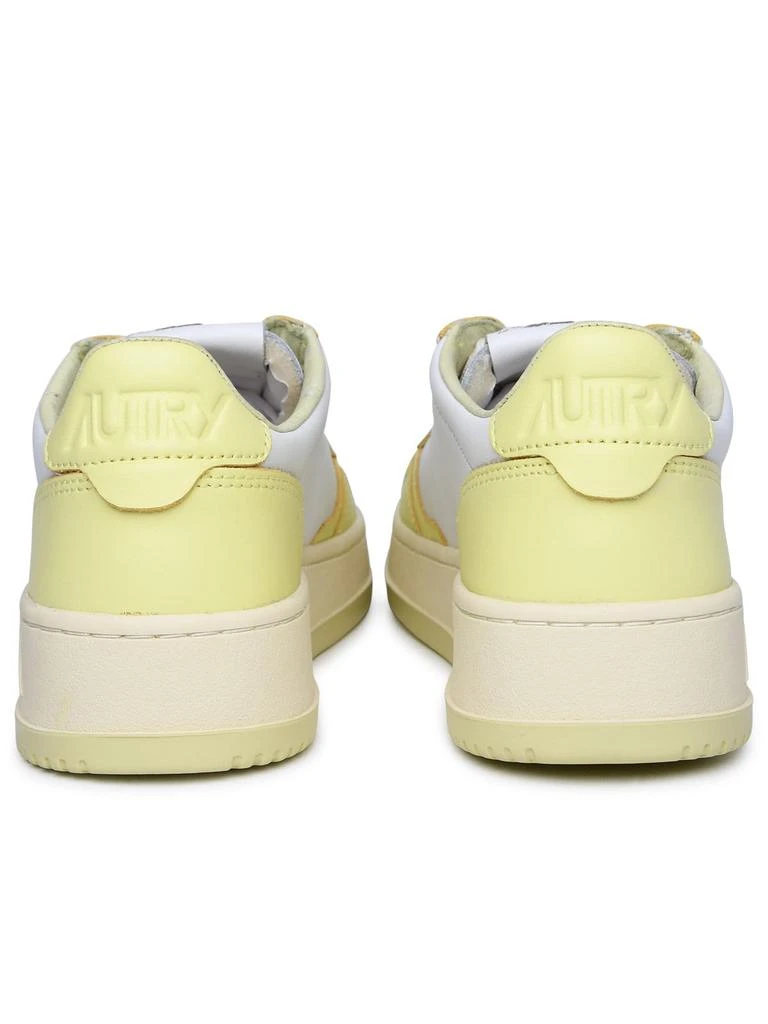 Autry medalist Yellow Leather Sneakers 4