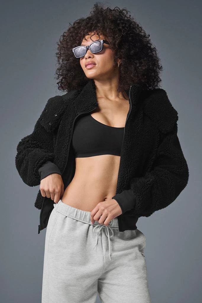 Alo Yoga Foxy Sherpa Jacket - Black 5